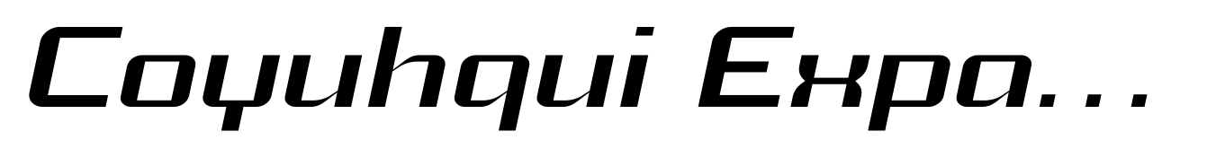 Coyuhqui Expanded Italic